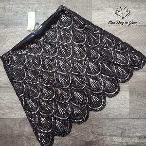 Blue Rain Sequin Mini Skirt Size M